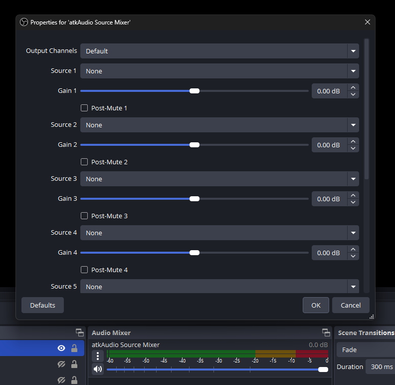 atkAudio Plugin for OBS